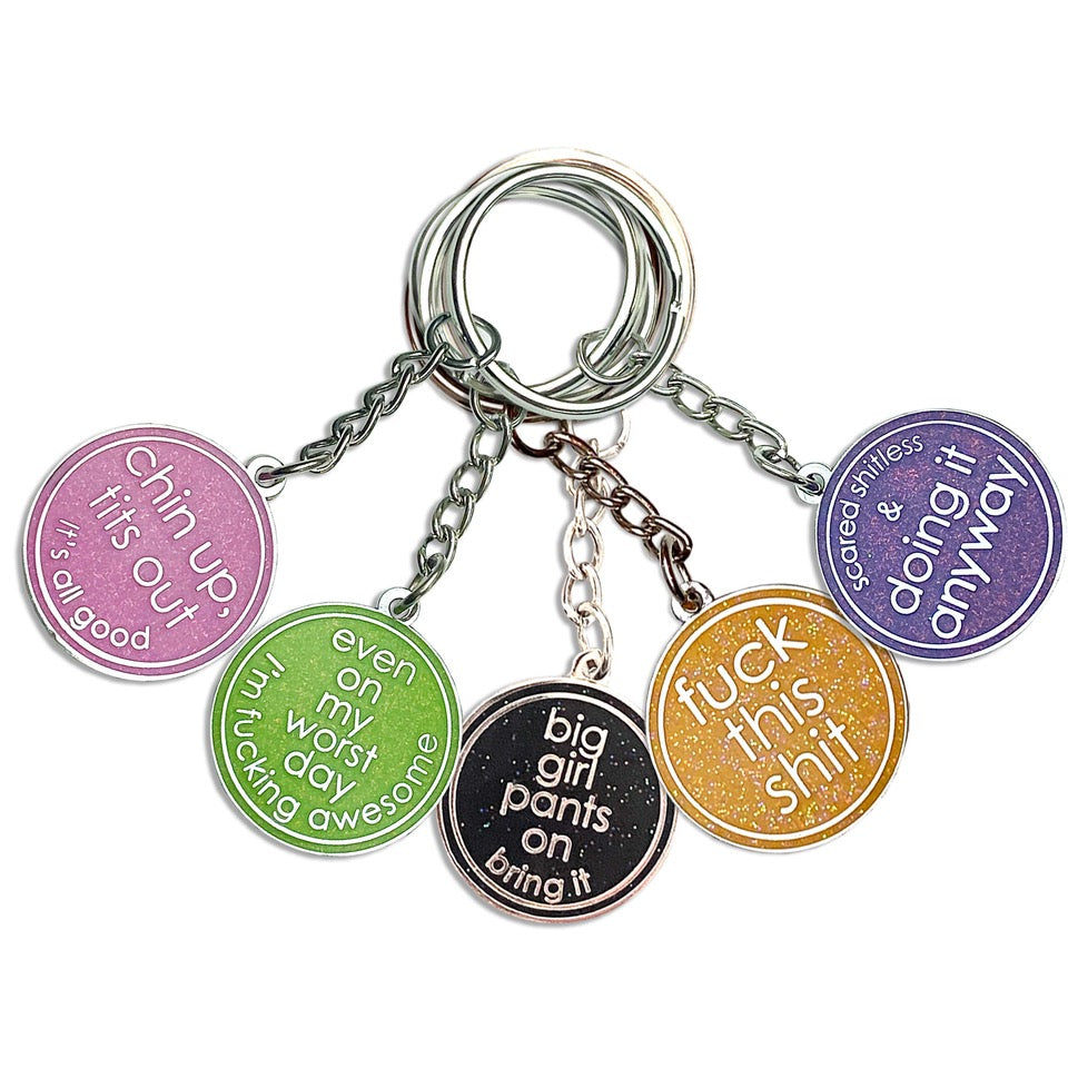 5 Glitter Keyrings For Best Friends