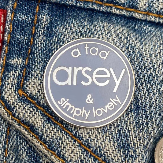 A Tad Arsey & Simply Lovely Enamel Pin
