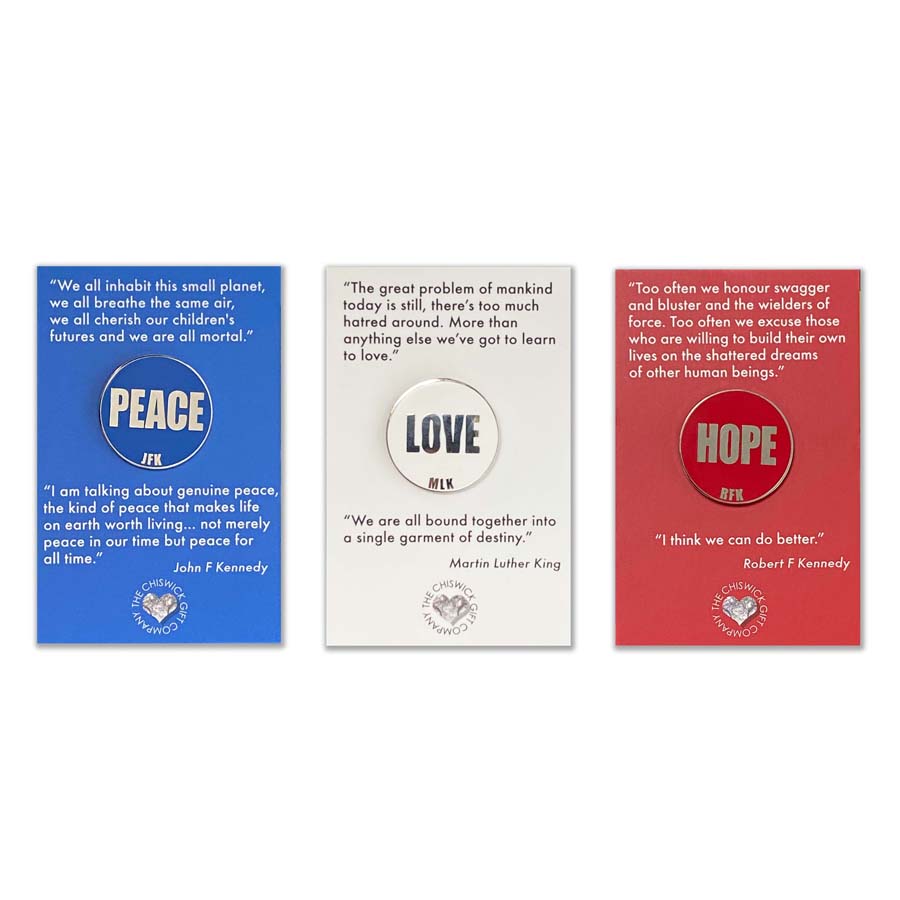 Peace Love Hope - Enamel Pin