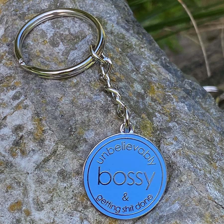 Unbelievably Bossy Keyring