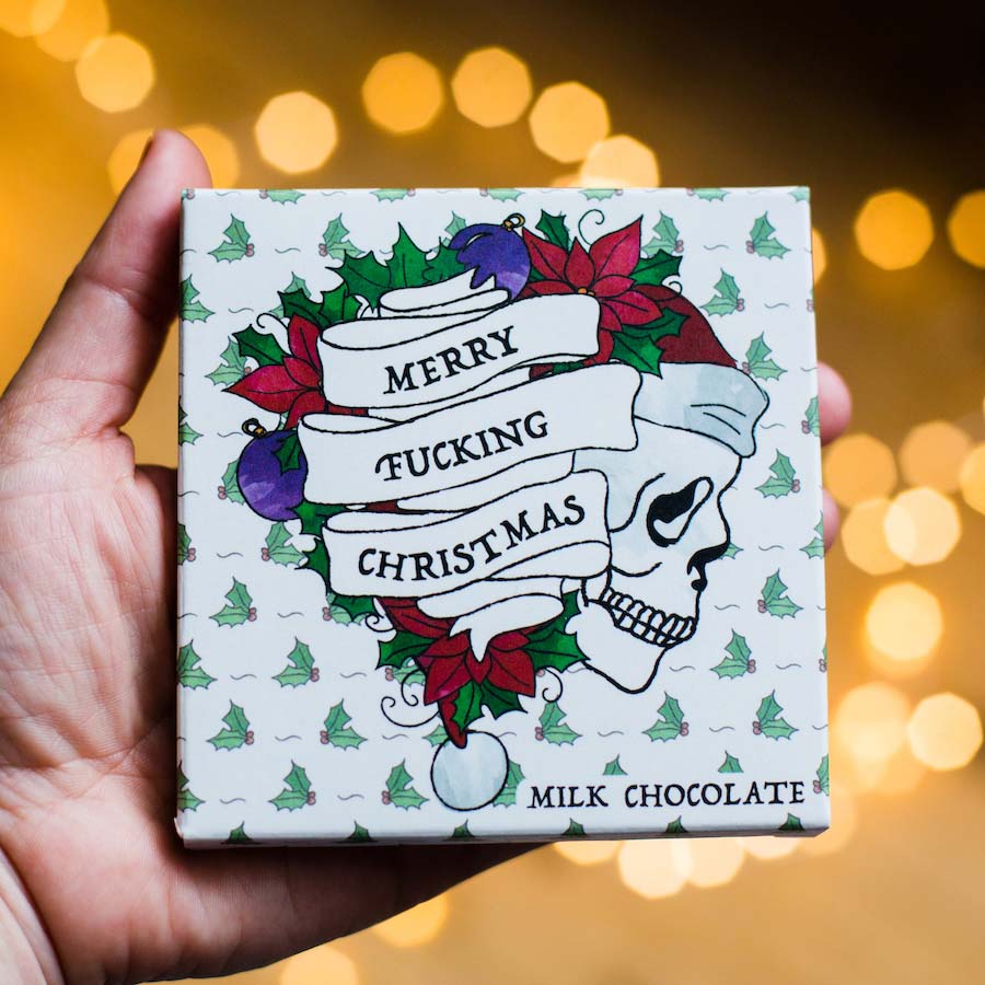 Merry Fucking Christmas Milk Chocolate Bar