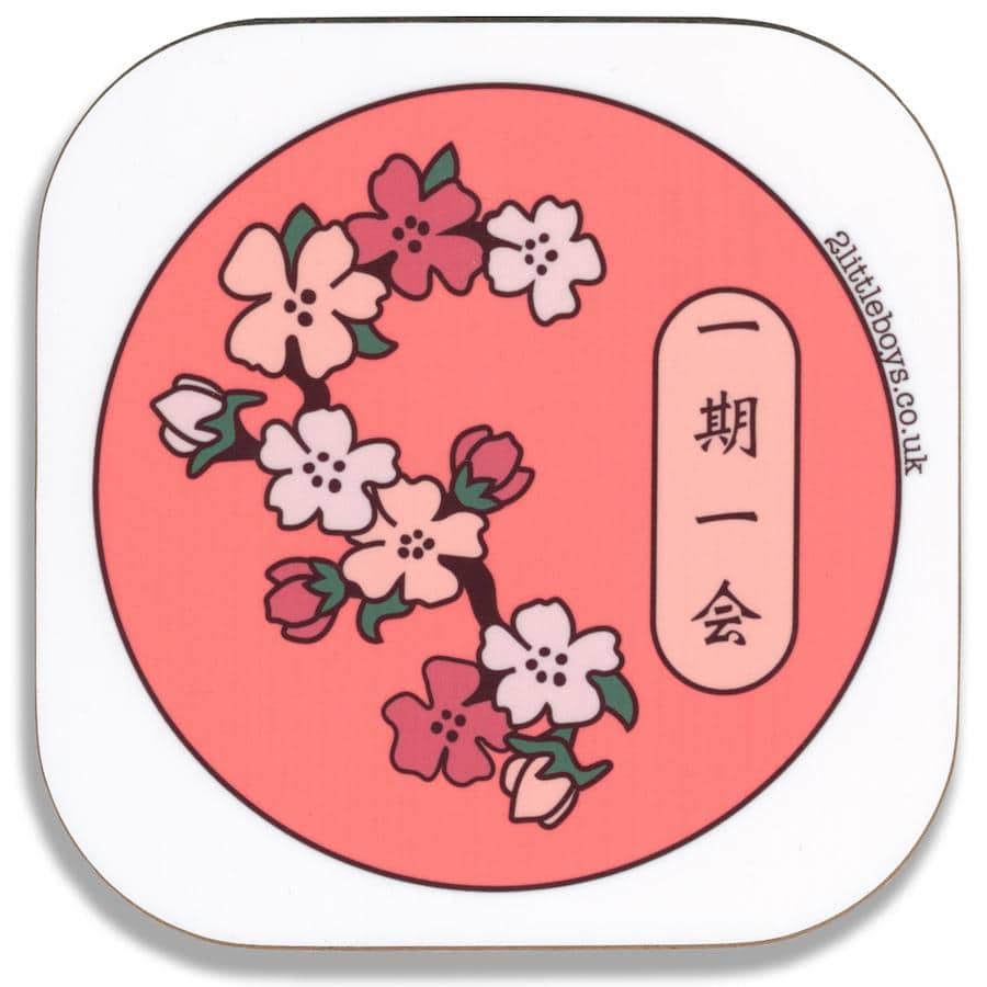 Make Each Day Count Japanese Cherry Blossom Coaster