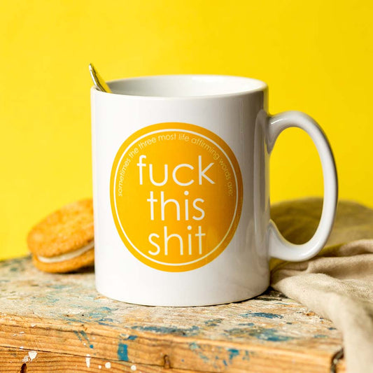 Fuck This Shit Mug Fuck Mug Glass Mug Clear Mug Coffee Mug 