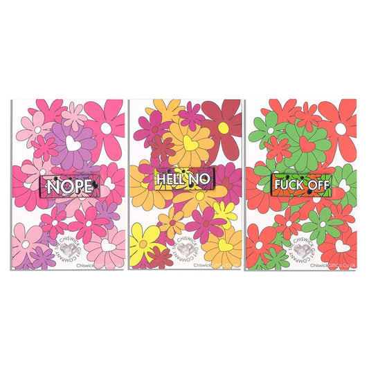 All 3 Angry Flowers Enamel Pins