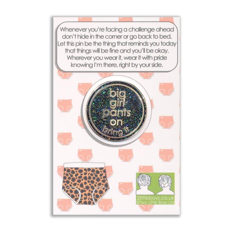 5 Glitter Pin Badges For Best Friends