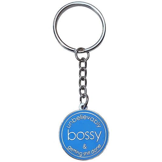 Unbelievably Bossy Keyring