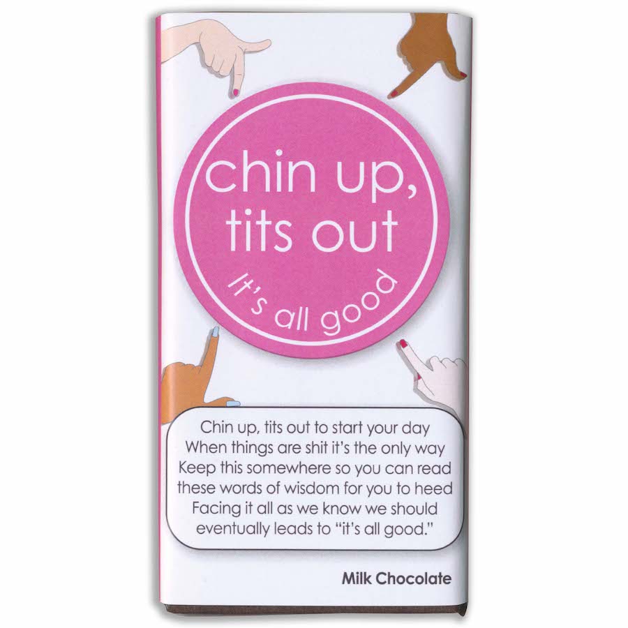 Chin Up Tits Out Milk Chocolate Bar