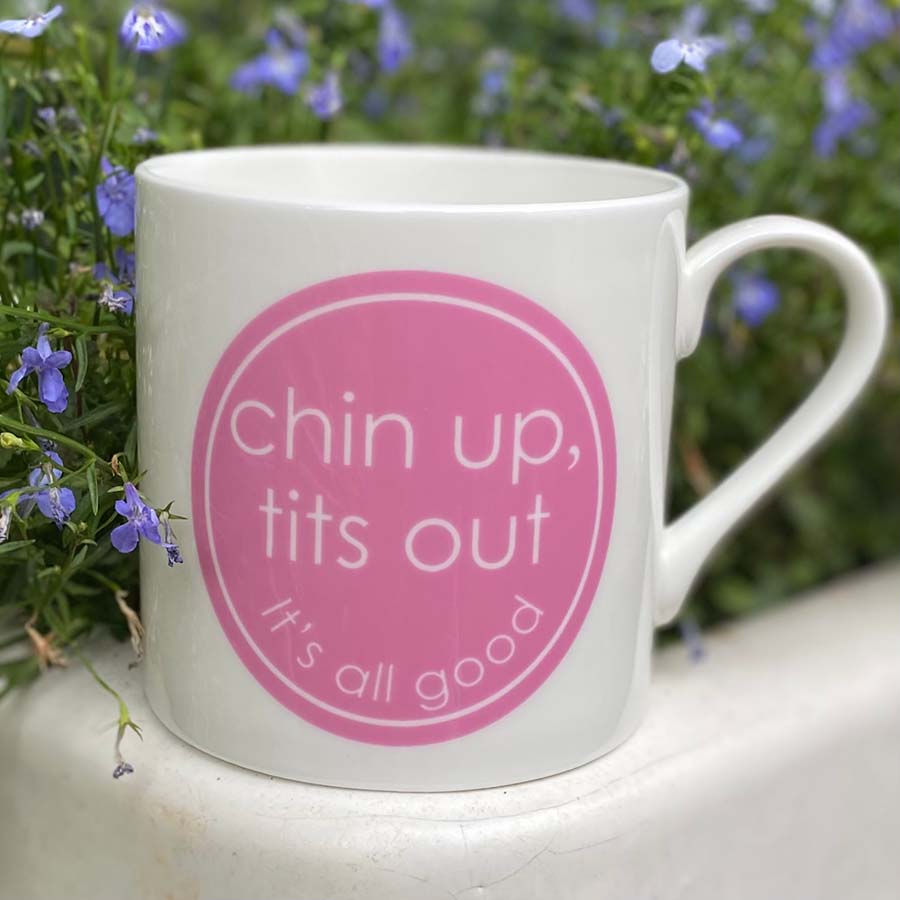 Large Porcelain Chin Up, Tits Out Mug