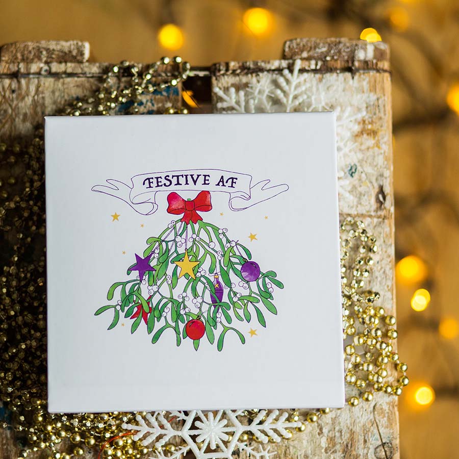 Festive AF - Greetings Card