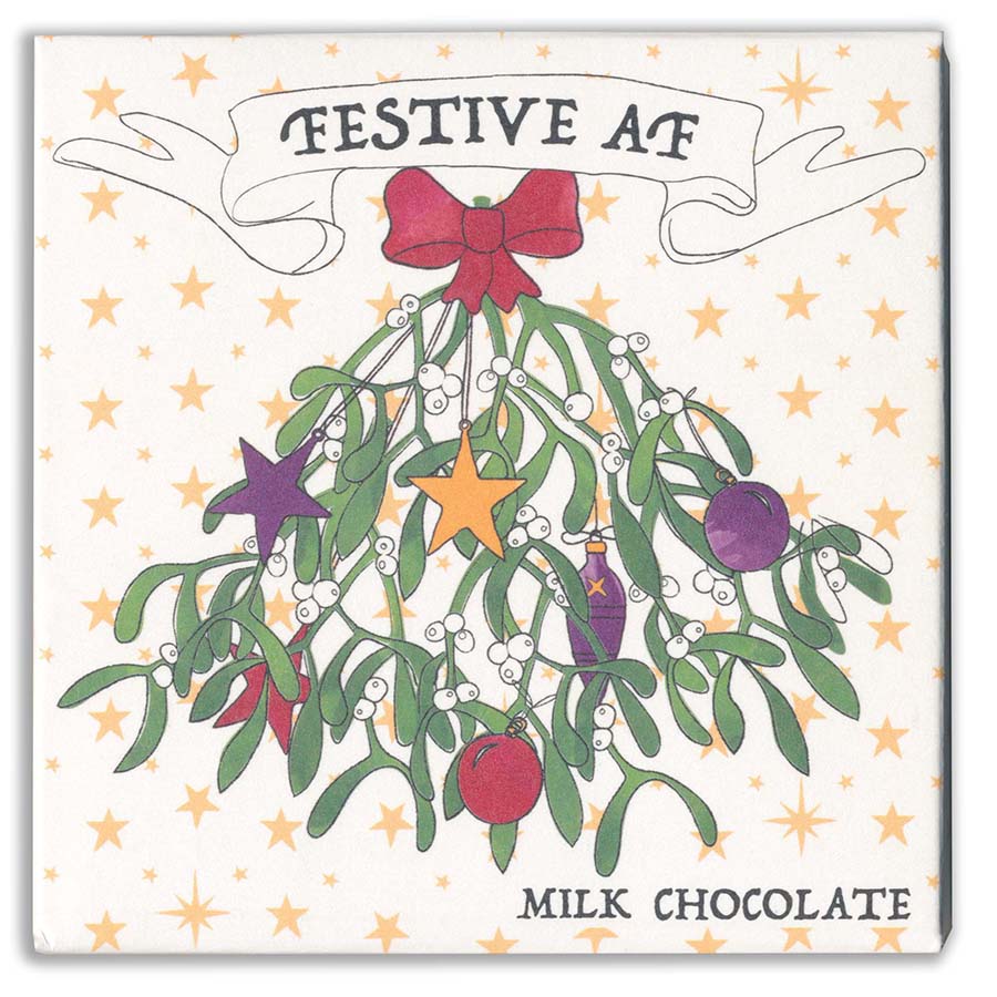 Festive AF Christmas Milk Chocolate Bar