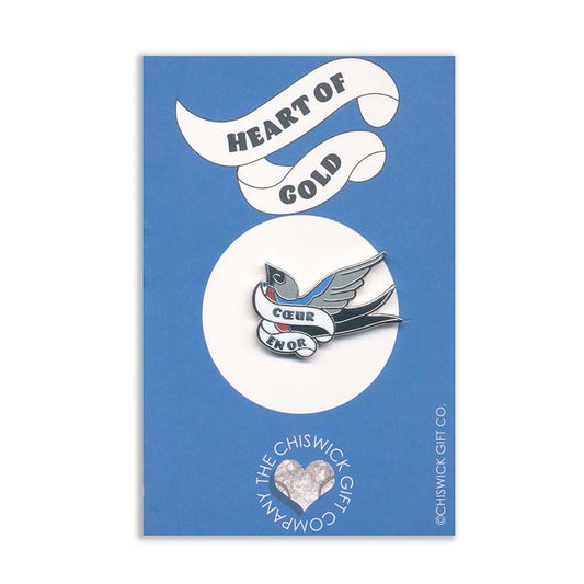 French Enamel Pin - Cœur En Or - Heart of Gold