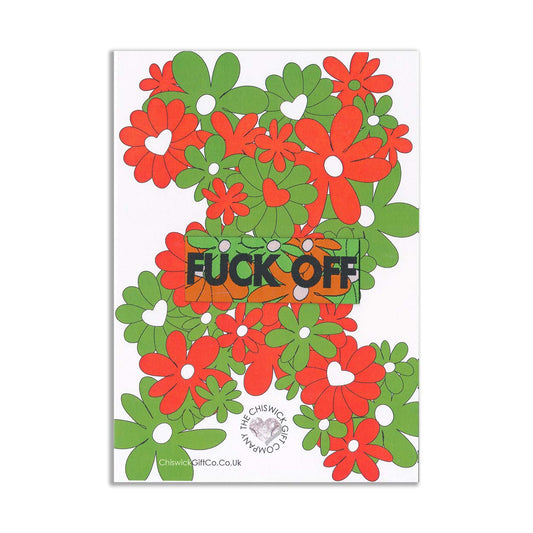 Fuck Off -Angry Flower Tag