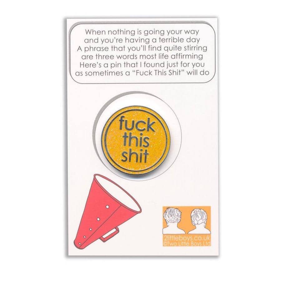 5 Glitter Pin Badges For Best Friends