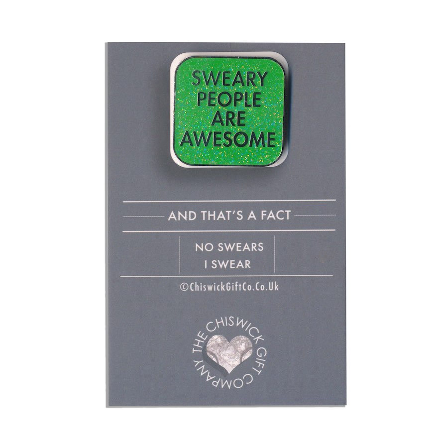 Sweary People Are Awesome Enamel Pin – Two Little Boys Ltd