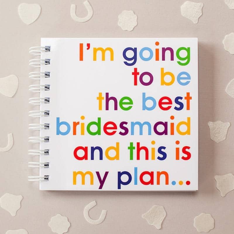I'm Going To Be The Best Bridesmaid Doodle Pad