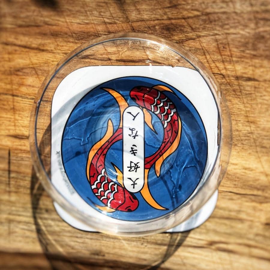 Beloved Person Japanese Koi Coaster