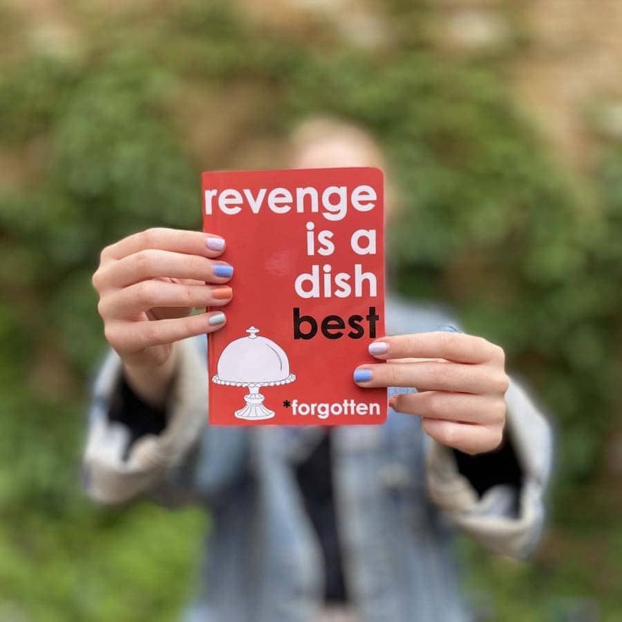 Revenge Is A Dish Forgotten Slimline Notebook