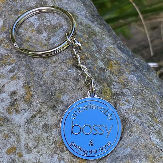 Unbelievably Bossy Keyring