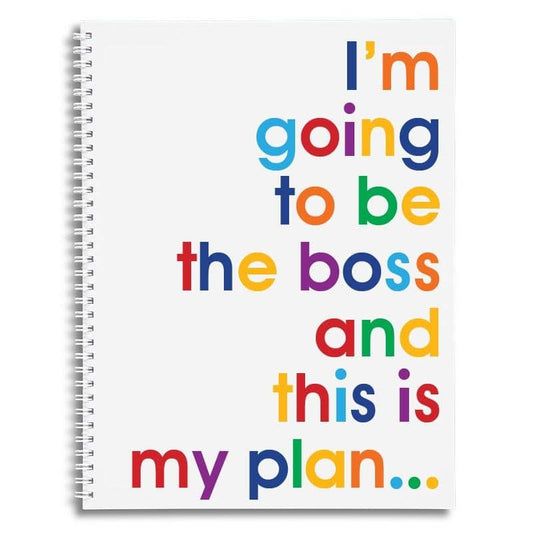 I'm Going To Be The Boss A4 Writing Pad