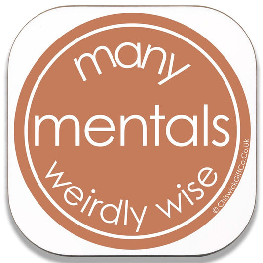 Many Mentals Weirdly Wise Coaster