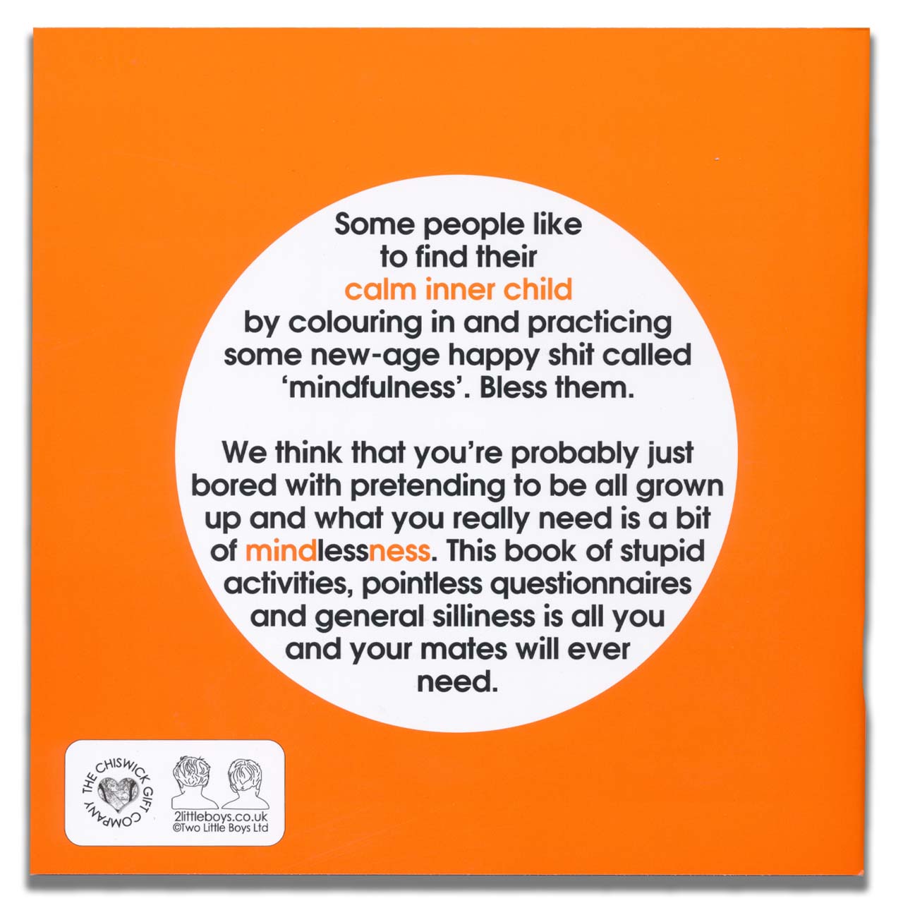The Book of Mindless Fun For Adults - Orange
