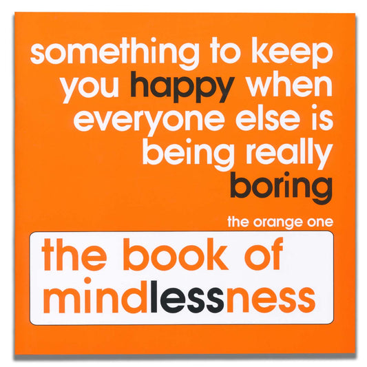 The Book of Mindless Fun For Adults - Orange