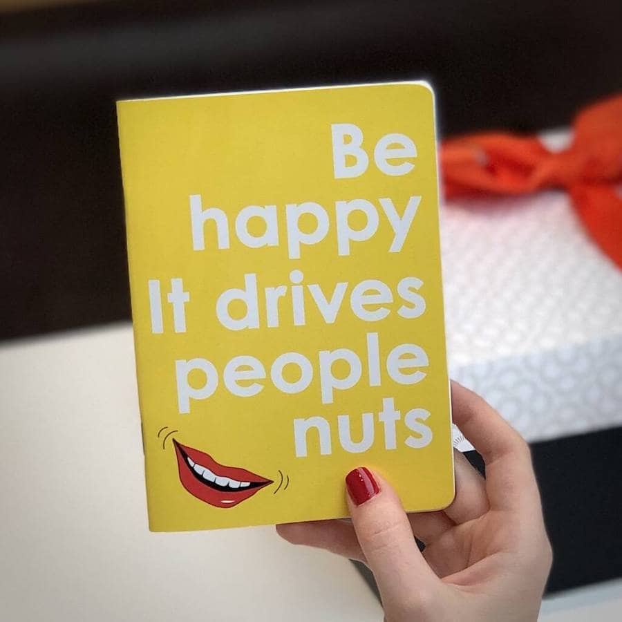 Be Happy It Drives People Nuts Slimline Notebook