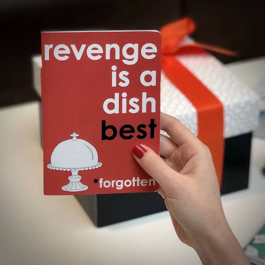 Revenge Is A Dish Forgotten Slimline Notebook