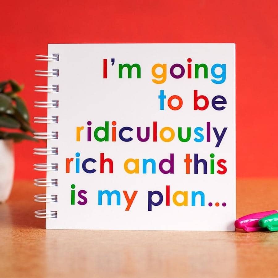 I'm Going To Be Ridiculously Rich Doodle Pad