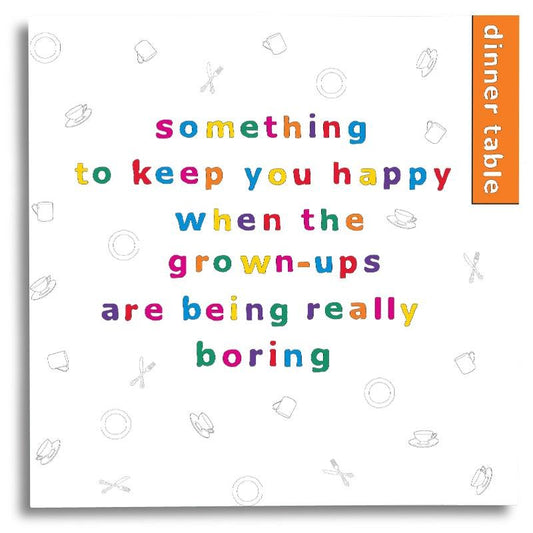 Something To Keep You Happy - Dinner Table Activity Book