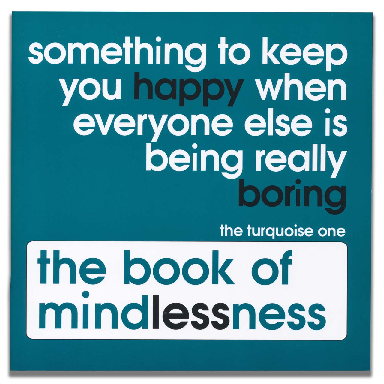 The Book of Mindless Fun For Adults - Turquoise