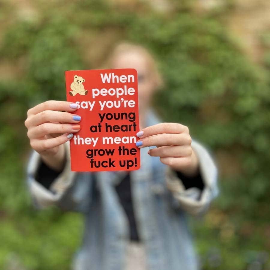 Grow The Fuck Up Slimline Notebook