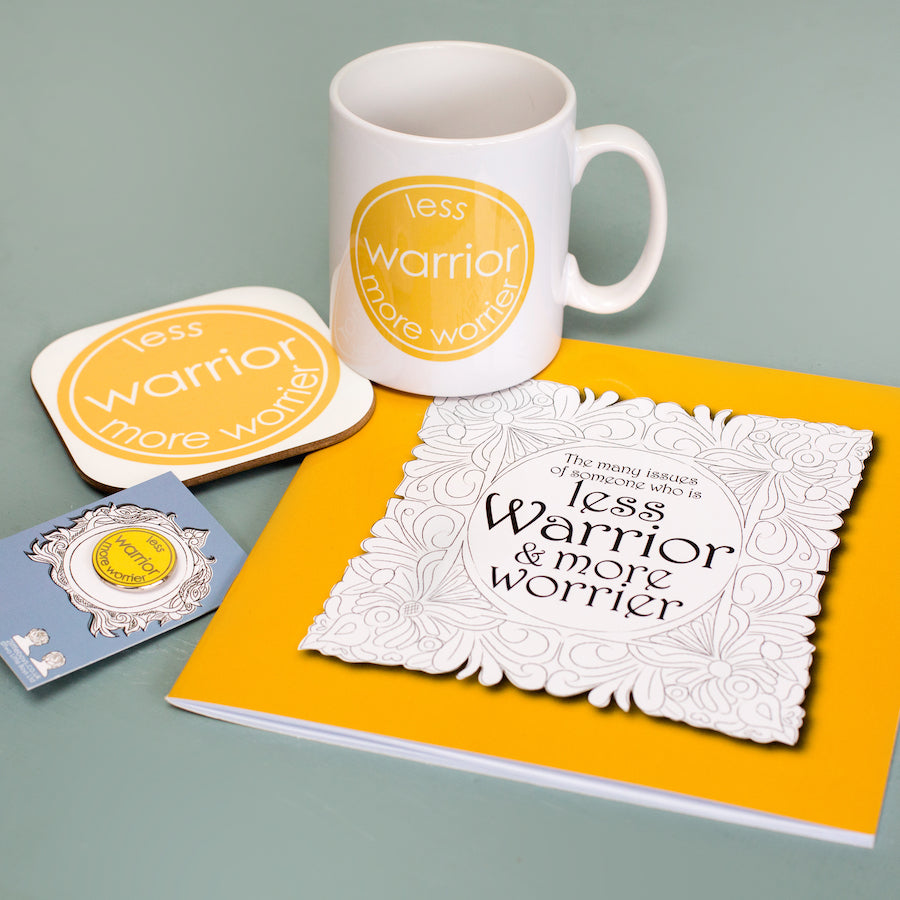 Less Warrior More Worrier Mug