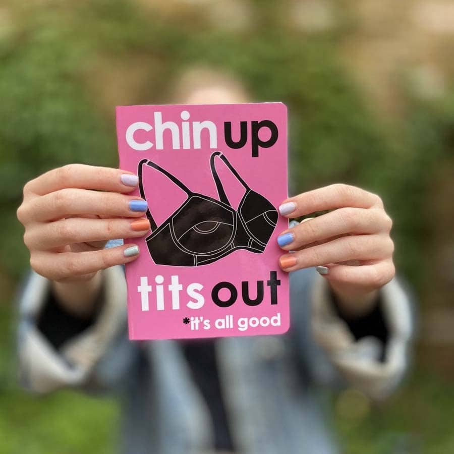 Chin Up Tits Out Slimline Notebook